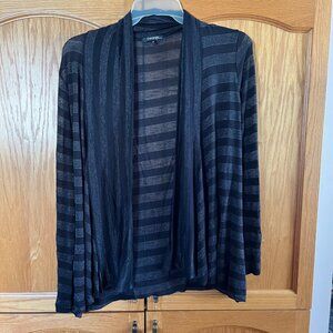 Women's Black Striped Sweater
